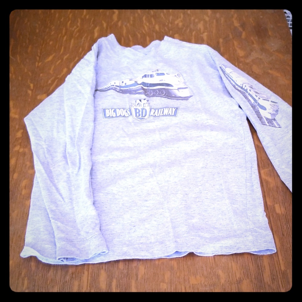Big dog railway long sleeve tshirt